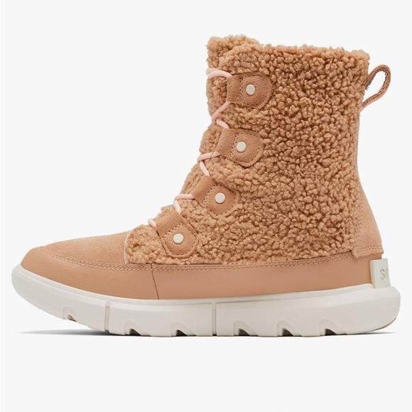🤎NEW SOREL EXPLORER II JOAN COZY BOOTS CANOE CHALK 5.5 - Picture 4 of 11